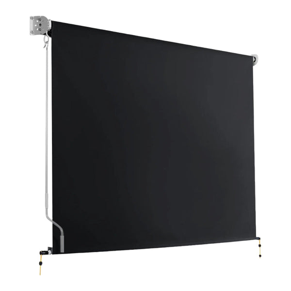 Retractable Straight Drop Roll Down Awning Garden Patio Screen 2.1 M X 2.5 Awning & Canopy Parts