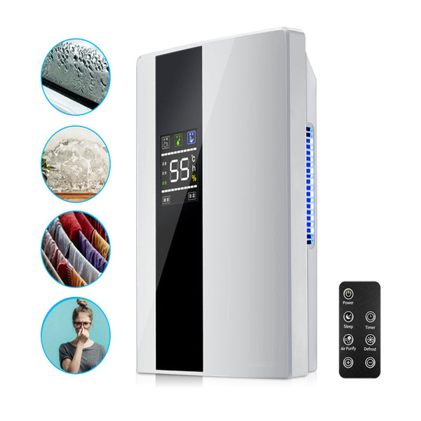 2.2L Dehumidifier Portable Quiet Home Air Dryer For Mould Moisture Damp + Remote Dehumidifiers