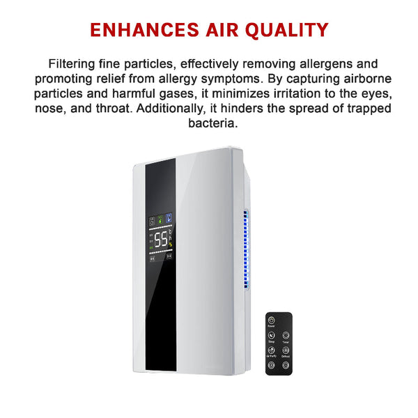 2.2L Dehumidifier Portable Quiet Home Air Dryer For Mould Moisture Damp + Remote Dehumidifiers