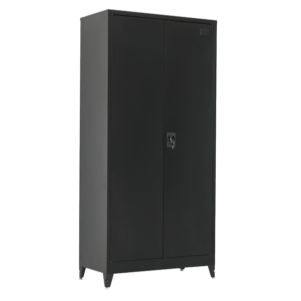 Two Door Metal Cabinet Shelf Storage For Home Office Gym Tool Cabinets & Cupboards