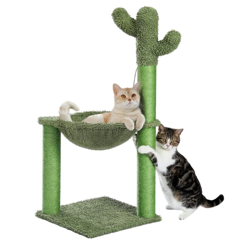 Cactus Cat Tree Tower Scratching Post Scratcher Kitten Condo House Play Bed Toys Furniture & Scratchers