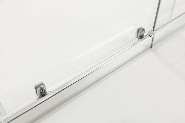 1400X1010mm Single Door Corner Sliding Glass Shower Screen In Chrome Shower Enclosures