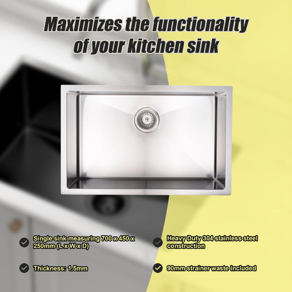 Stainless Steel Sink 700 X 450Mm Kitchen Sinks