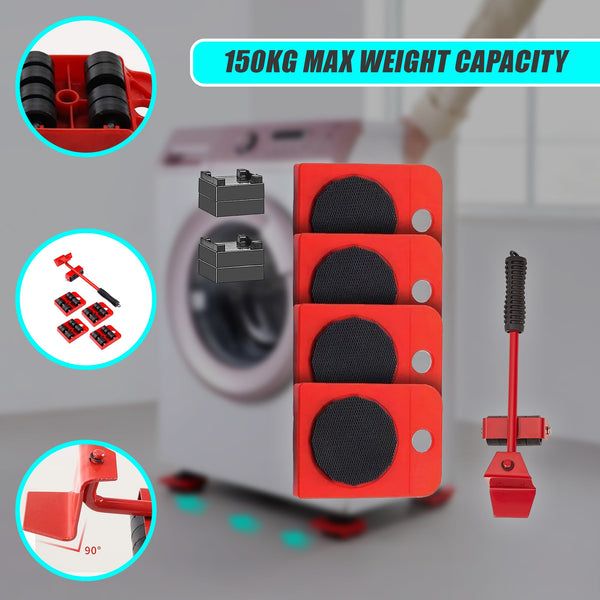 4 X All Purpose Dolly Plastic Heavy Duty Furniture Mover Slider Set Workshop Dollies