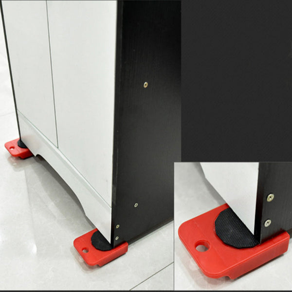 4 X All Purpose Dolly Plastic Heavy Duty Furniture Mover Slider Set Workshop Dollies