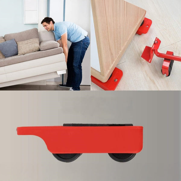 4 X All Purpose Dolly Plastic Heavy Duty Furniture Mover Slider Set Workshop Dollies