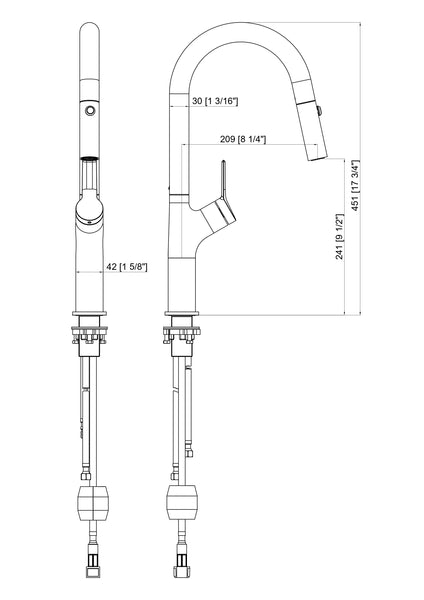 Kitchen Laundry Bathroom Basin Sink Pull Out Mixer Tap Faucet In Black Kitchen Sinks
