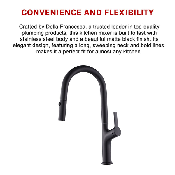 Kitchen Laundry Bathroom Basin Sink Pull Out Mixer Tap Faucet In Black Kitchen Sinks
