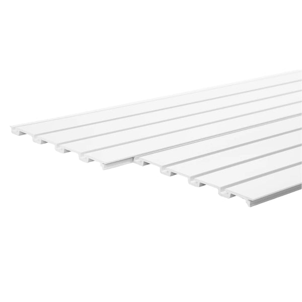 Slatwall Storage Pack Of 6 White Pvc Panels Retail Display Garage Shop Display Racks