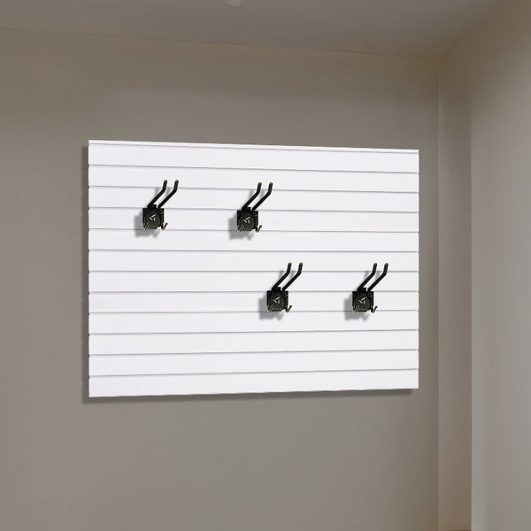 Slatwall Storage Pack Of 6 White Pvc Panels Retail Display Garage Shop Display Racks