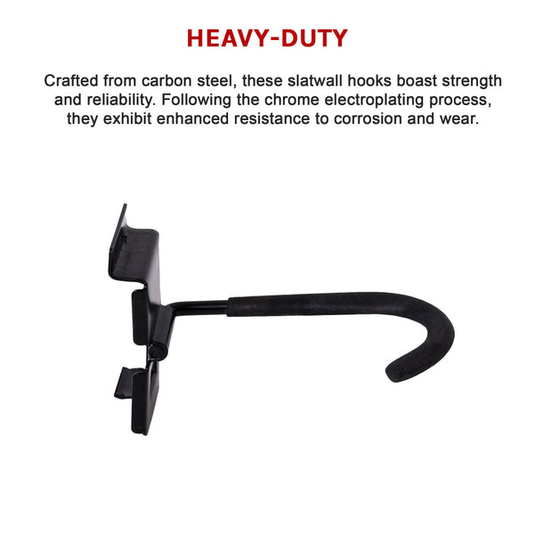 Garage Slatwall Retail Store Display Wall Mount Storage J Hooks Shop Display Racks