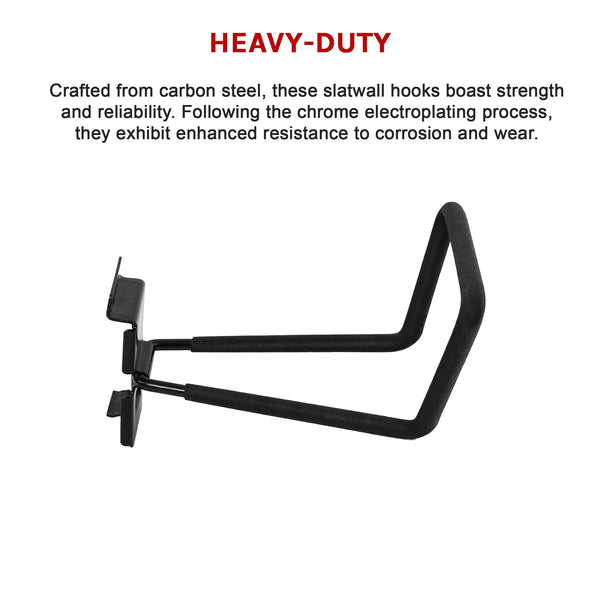 Garage Slatwall Retail Store Display Wall Mount Storage Deep Loop Hooks Shop Display Racks