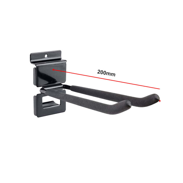 Garage Slatwall Retail Store Display Wall Mount Storage Double Hooks Shop Display Racks