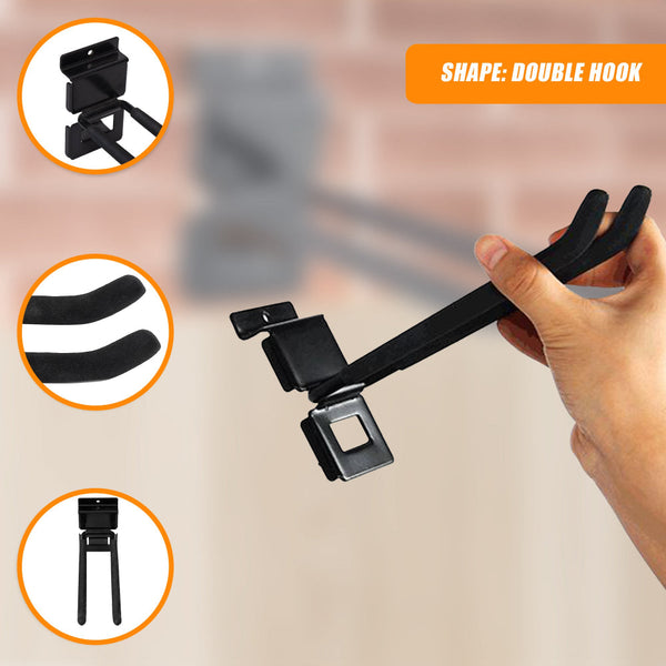 Garage Slatwall Retail Store Display Wall Mount Storage Double Hooks Shop Display Racks