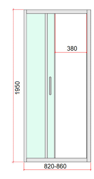40Mm Contemporary Wall To Chrome Sliding Shower Screen 82 86Cm Shower Enclosures