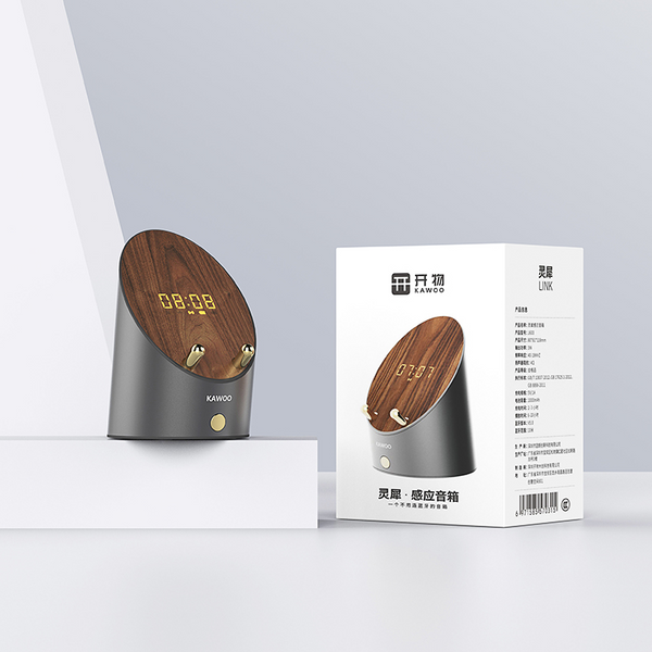 Mini Metal Induction Wireless Phone Holder Clock Smart Speakers