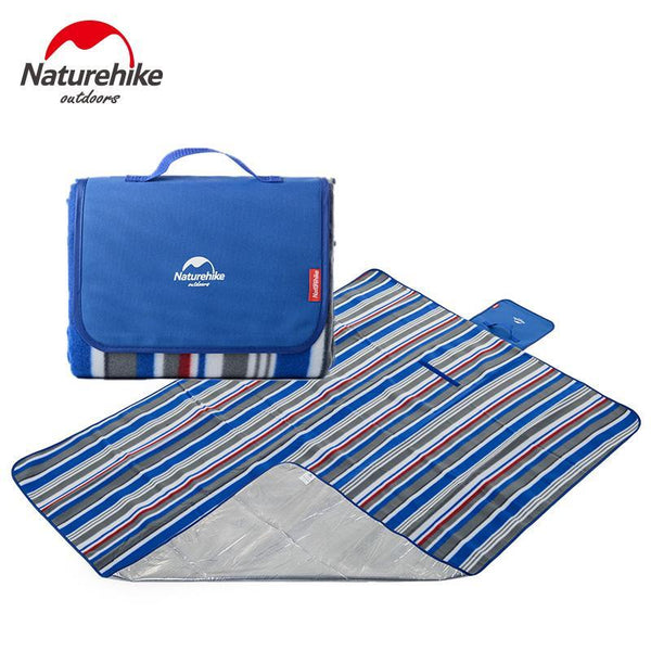 Naturehike Blue Striped Foldable Picnic Rug Camping Mat Picnic Accessories