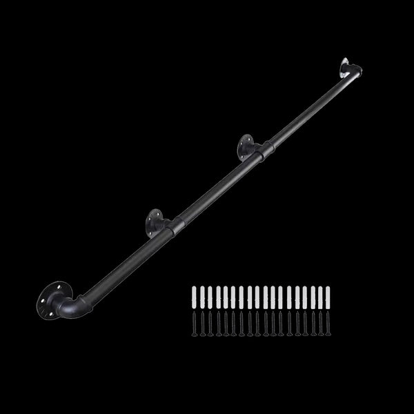 2M Handrail Stair Rail Grab Balustrade Staircase Banister + Installation Kit Staircase Kits