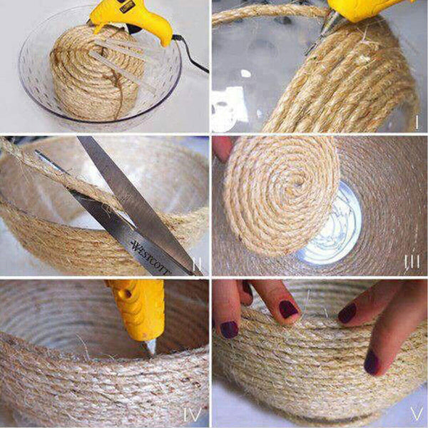 5Mm X 100M Sisal Rope Natural Jute Hemp Manila Twine Cord Crafting Tools