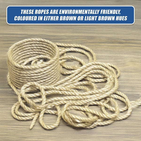 5Mm X 100M Sisal Rope Natural Jute Hemp Manila Twine Cord Crafting Tools