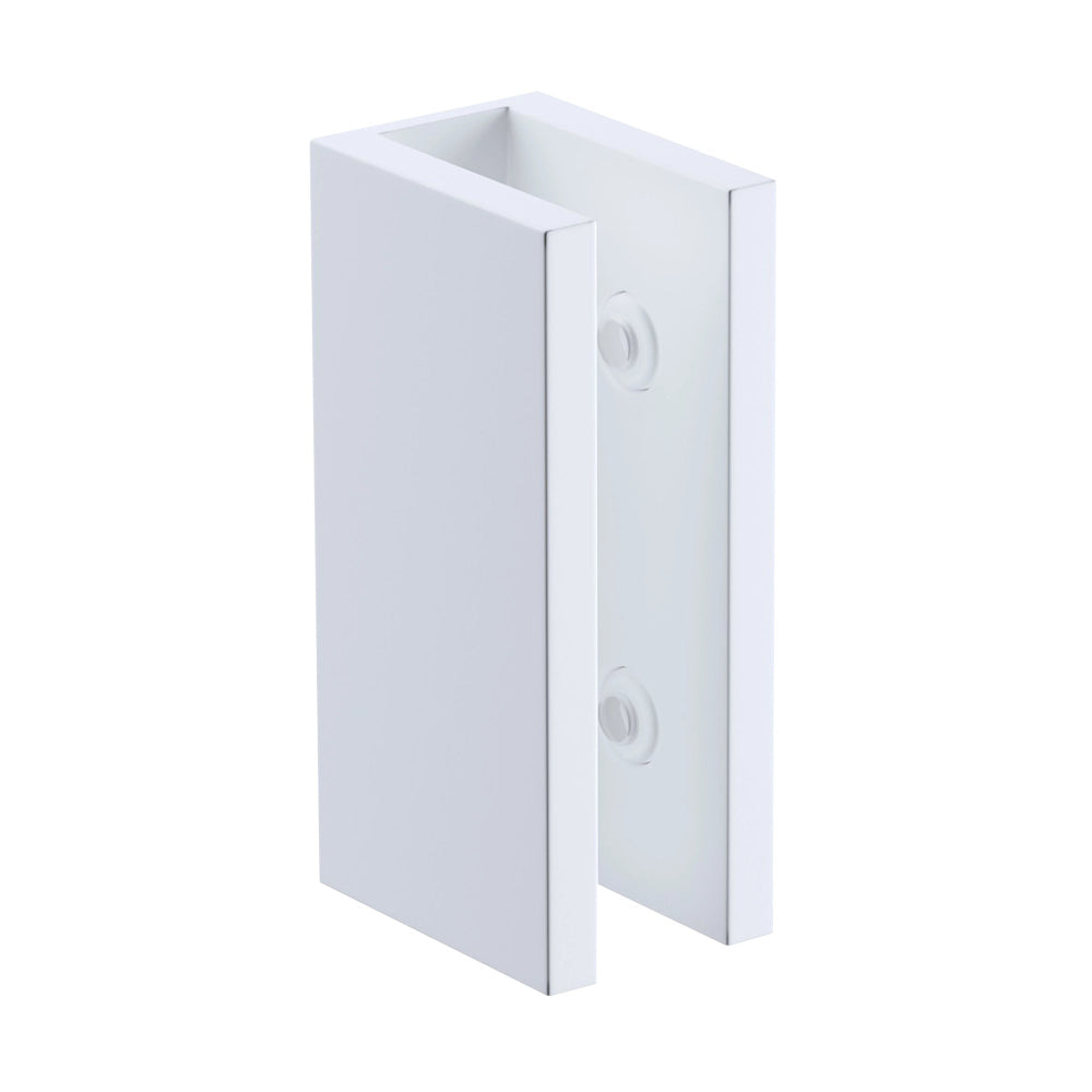 70Cm Frameless Glass Bath Screen With Brackets White Shower Doors