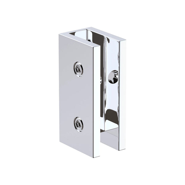 90Cm Frameless Glass Bath Screen With Stainless Steel Brackets Chrome Shower Doors
