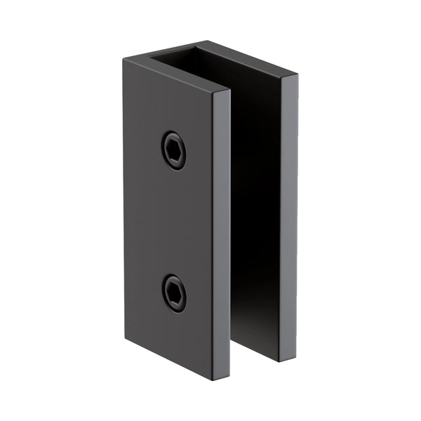 120Cm Frameless Glass Bath Screen With Stainless Steel Brackets Black Shower Enclosures