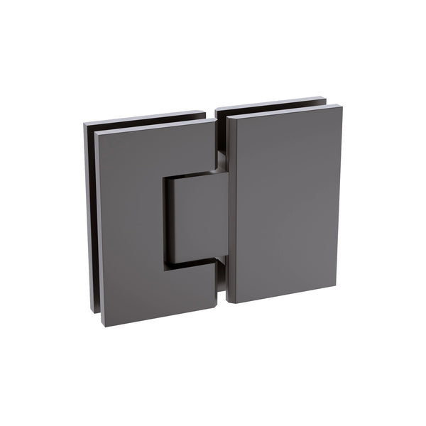 100Cm Frameless Glass Bath Screen With Stainless Steel Brackets Gunmetal Shower Enclosures