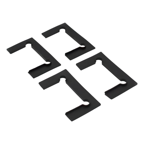 90Cm Frameless Glass Bath Screen With Channel And Stainless Steel Hinges Black Shower Enclosures