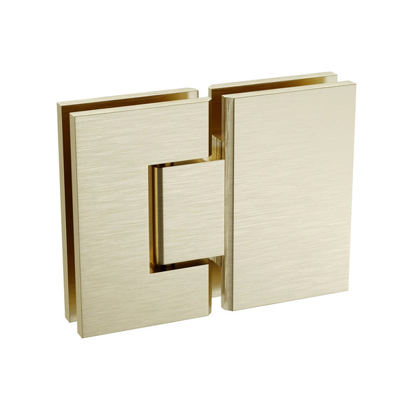 120Cm Frameless Glass Bath Screen With Channel And Stainless Steel Hinges Gold Shower Enclosures