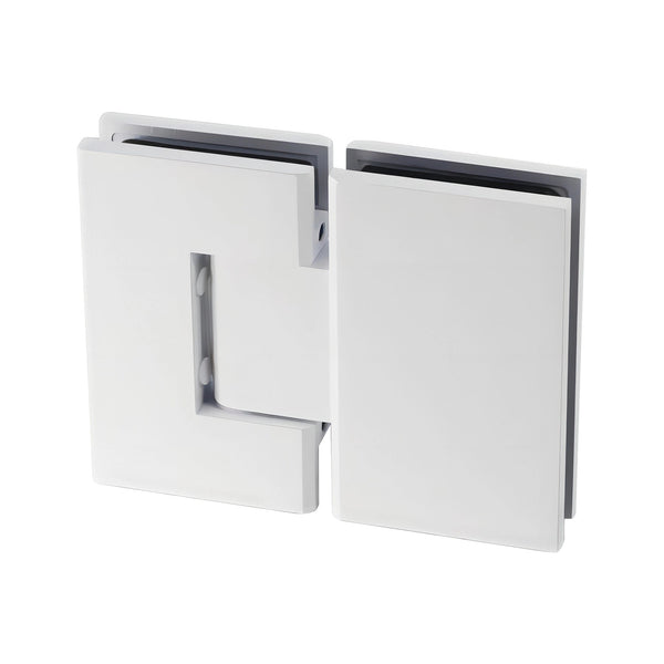 100Cm Frameless Glass Bath Screen With Channel And Stainless Steel Hinges White Shower Enclosures