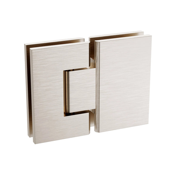 120Cm Frameless Glass Bath Screen With Channel And Stainless Steel Hinges Nickel Shower Enclosures