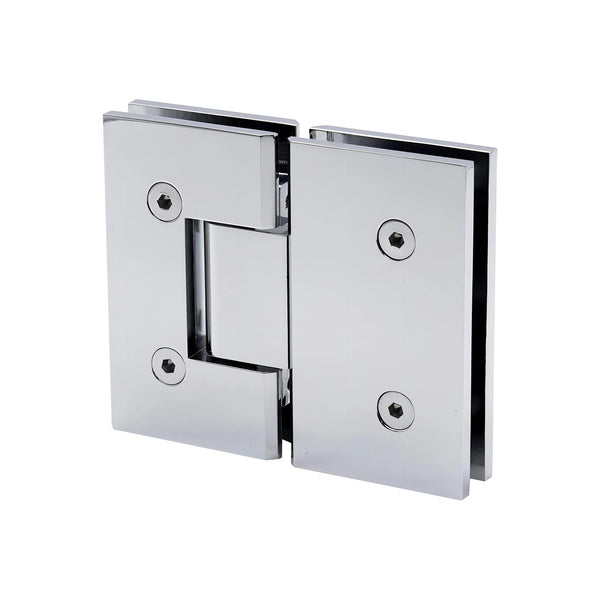 100Cm Frameless Glass Bath Screen With Channel And Brass Hinges Chrome Shower Enclosures