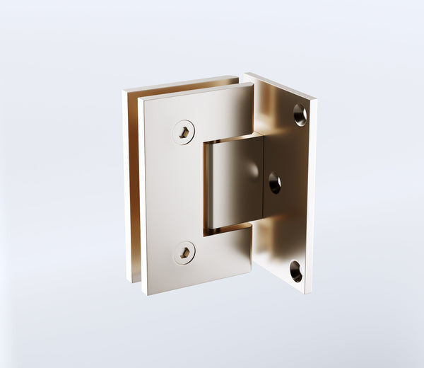 70Cm Frameless Swing Bath Screen With Brushed Nickel Hardware Shower Enclosures