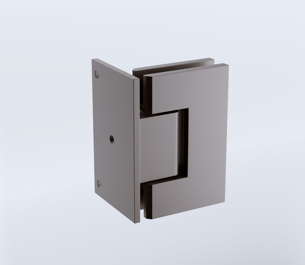 70Cm Frameless Swing Bath Screen With Brushed Gunmetal Hardware Shower Enclosures