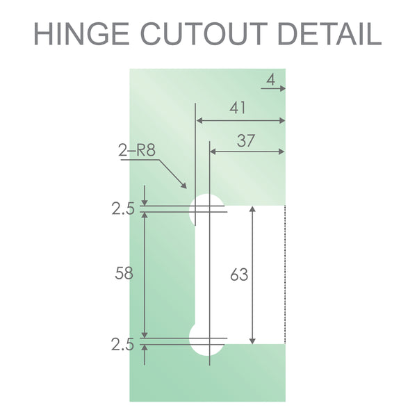90Cm Frameless Swing Bath Screen With Chrome Hardware Shower Enclosures