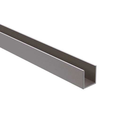 70Cm Frameless Glass Bath Screen With Wall Channel Gunmetal Shower Doors