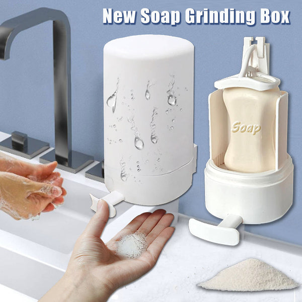 Soap Grinder Dispenser Wall Mounted Organizer Box For Kitchen Office Gym Hotel Soap Dispensers
