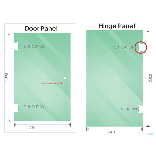 110Cm Wall To Frameless Shower Screen With Chrome Brackets And Ss Hinges Square Knob Handle Shower Enclosures