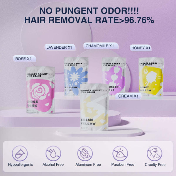 Waxing Kit Wuwuvista 23 Items Hair Removal With Warmer And Beads Hair Removal Wax