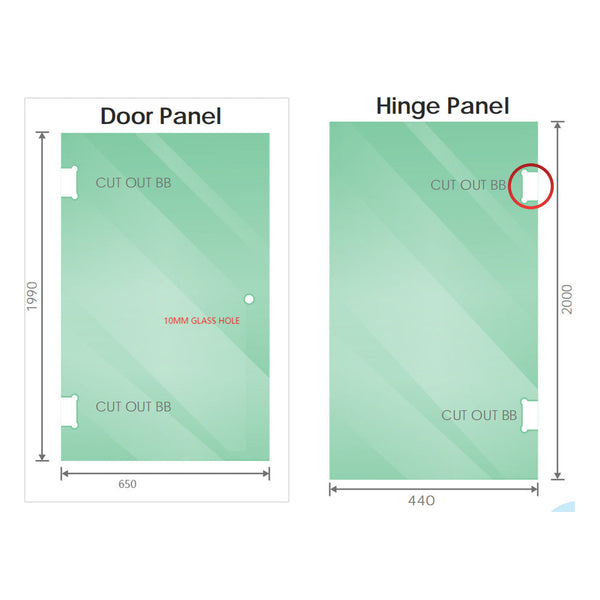 110Cm Wall To Frameless Shower Screen With Chrome Brackets And Ss Hinges Square Double Pull Handle Shower Enclosures