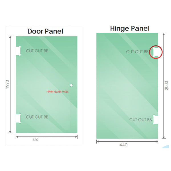 110Cm Wall To Frameless Shower Screen With Chrome Brackets And Brass Hinges Square Knob Handle Shower Enclosures
