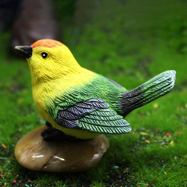 Tree Sculpture Bird Nest Design Desktop Decoration Resin Table Top Car Ornamental Statue For Garden Sculptures & Figurines