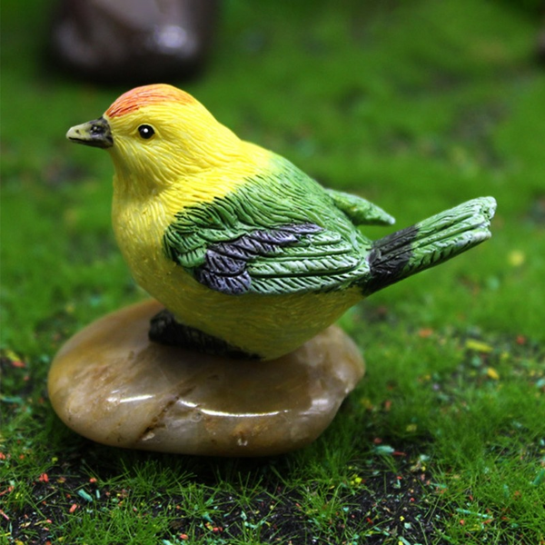 Tree Sculpture Bird Nest Design Desktop Decoration Resin Table Top Car Ornamental Statue For Garden Sculptures & Figurines