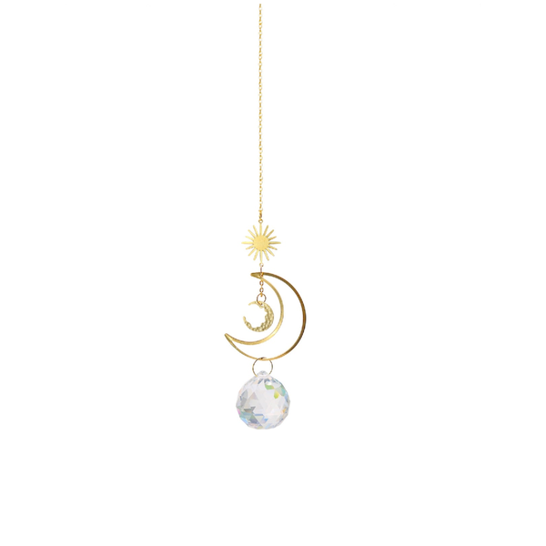 Suncatcher Pendant Eye Catching Decorative Glass Faux Crystal Rainbow Prism Home Decoration Wall Art