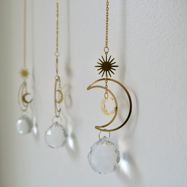 Suncatcher Pendant Eye Catching Decorative Glass Faux Crystal Rainbow Prism Home Decoration Wall Art
