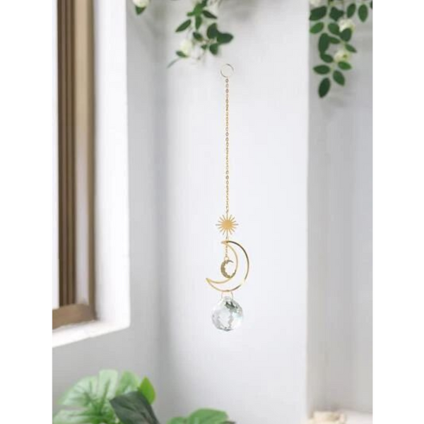 Suncatcher Pendant Eye Catching Decorative Glass Faux Crystal Rainbow Prism Home Decoration Wall Art