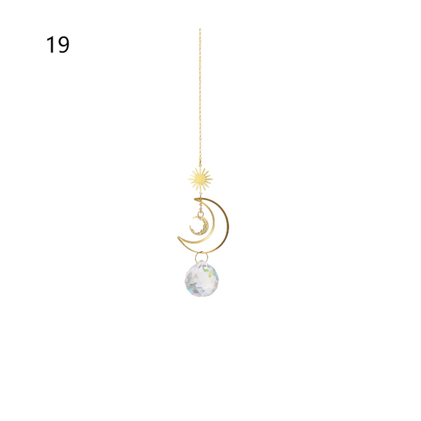 Suncatcher Pendant Eye Catching Decorative Glass Faux Crystal Rainbow Prism Home Decoration Wall Art