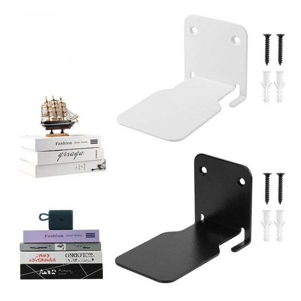 Wall Shelf Floating Bookshelf Stainless Steel Mount Holder Displayfloating Storage Rack Stand Album Ledge Mounted Wall Shelves