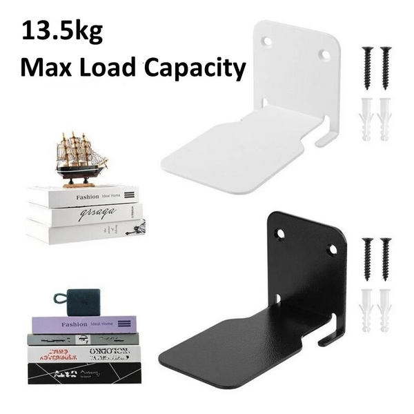 Wall Shelf Floating Bookshelf Stainless Steel Mount Holder Displayfloating Storage Rack Stand Album Ledge Mounted Wall Shelves